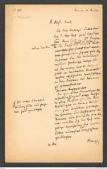 k.k. naturhistorisches Hofmuseum, Intendanzakten 1885-1896 (Hauer), Aktenzahl Z.376.b/1889, Seite 1